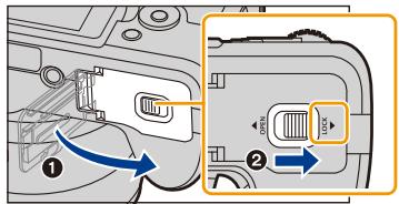 LEICA V-LUX TYP 114 - Insertion et retrait de la carte/la batterie - 3