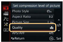 LEICA V-LUX TYP 114 - Appuyez sur / pour sélectionner l'élément de MENU puis appuyez sur [menu/set] - 1