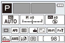 LEICA V-LUX TYP 114 - Utilisation des éléments du menu rapide sur l'écran des informations d'enregistrement de [ ] (style moniter) (P63) - 1