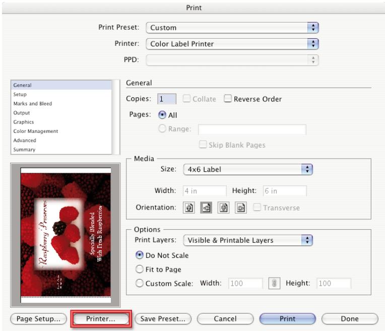 PRIMERA LX 810E - IMPRIMER AVEC ADOBE ILLUSTRATOR SUR UN MAC - 2