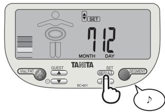 TANITA BC-601 - Configurar los Minutes - 7