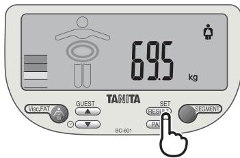 TANITA BC-601 - Uw meetresultaten bekijken. - 1