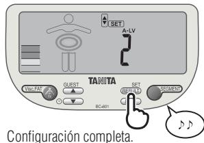 TANITA BC-601 - Especifique el número de本次活动 - 3