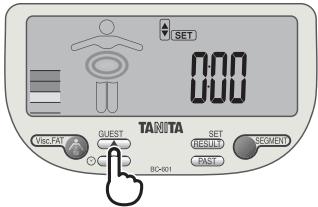 TANITA BC-601 - Tag einstellen - 1