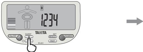 TANITA BC-601 - Sélectionnez un chiffre personnel - 1