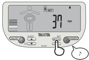 TANITA BC-601 - Weiblich oder Mannlich auswahlen - 3