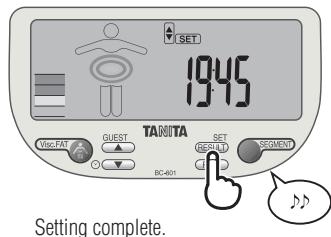 TANITA BC-601 - Set Minute - 3