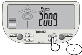 TANITA BC-601 - Configurar los Minutes - 3