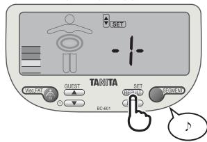 TANITA BC-601 - Selezione un numero personal - 3