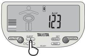 TANITA BC-601 - Specificare ilNumero attività - 1