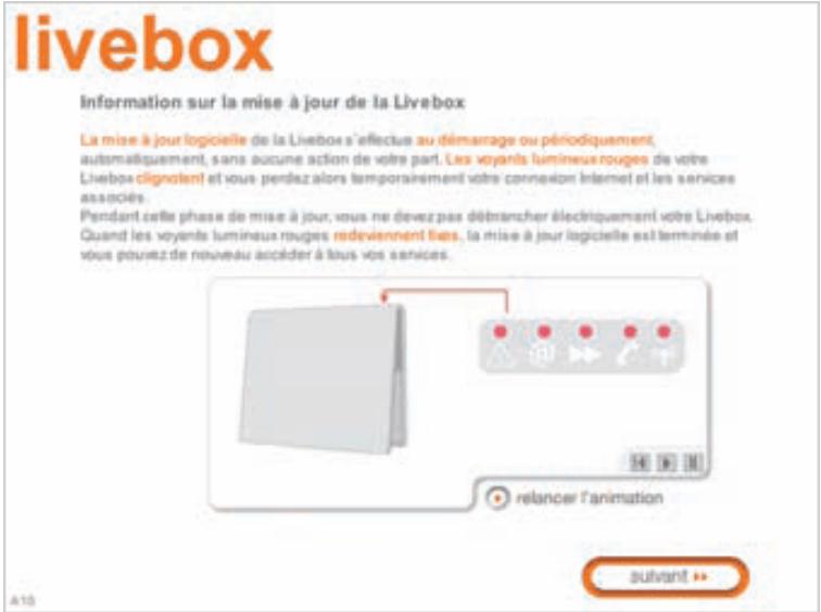 ORANGE LIVEBOX - Une page 'mise à jour' s'affiche: - 1
