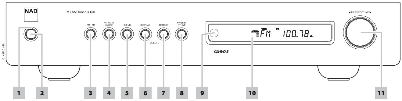 NAD C426 - PANNEAU AVANT - 1