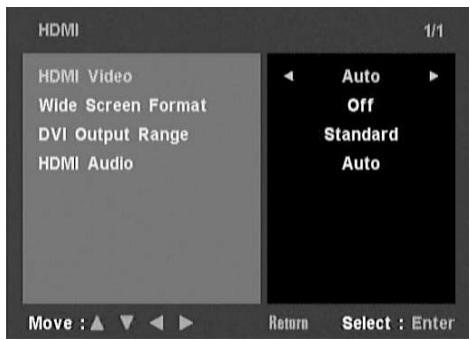 NAD T 535 - MENU DE CONFIGURATION HDMI - 2