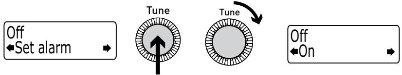 PURE S-1 MARSHALL - Configuración de la alarma (Timer > Alarm settings) - 1