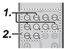 MARANTZ RC101 - PROGRAMMATION AVEC LE CODE À 4 CHIFFRES - 1