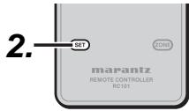 MARANTZ RC101 - BALAYAGE DU TABLEAU DE CODES - 4