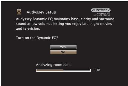 MARANTZ SR6011 - Perform the settings for Audyssey Dynamic EQ® and Audyssey Dynamic Volume®. - 1