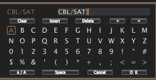 MARANTZ SR6011 - Display the screen for inputting characters. - 2