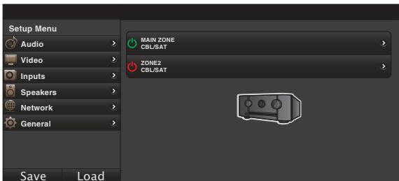 MARANTZ SR6011 - When the top menu is displayed, click on the menu item you want to operate. - 1