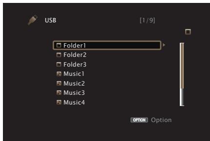 MARANTZ SR6011 - Playing files stored on USB memory devices - 1