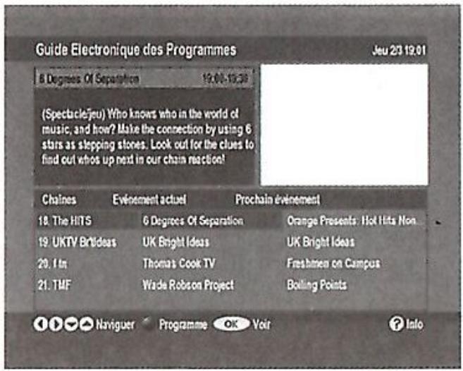 GRANDIN CF 1001 - GUIDE électronique des programmes (7 JOURS EPG) - 1