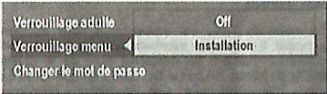 GRANDIN CF 1001 - Ii. Verrouillage menu - 2