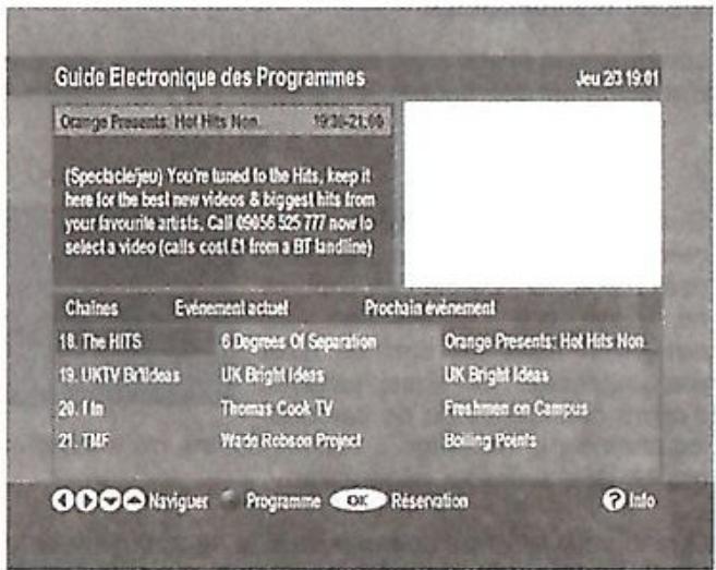 GRANDIN CF 1001 - GUIDE électronique des programmes (7 JOURS EPG) - 2