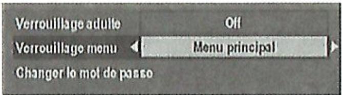 GRANDIN CF 1001 - Ii. Verrouillage menu - 1