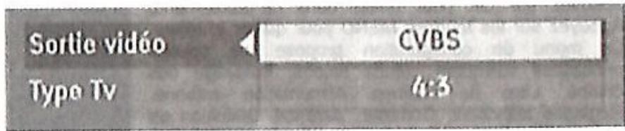 GRANDIN CF 1001 - Réglages téléviseur - 1