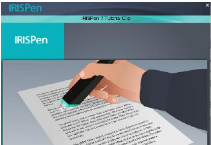 IRIS PEN EXECUTIVE 7 - Etape 3 : regardez le didacticiel. - 1