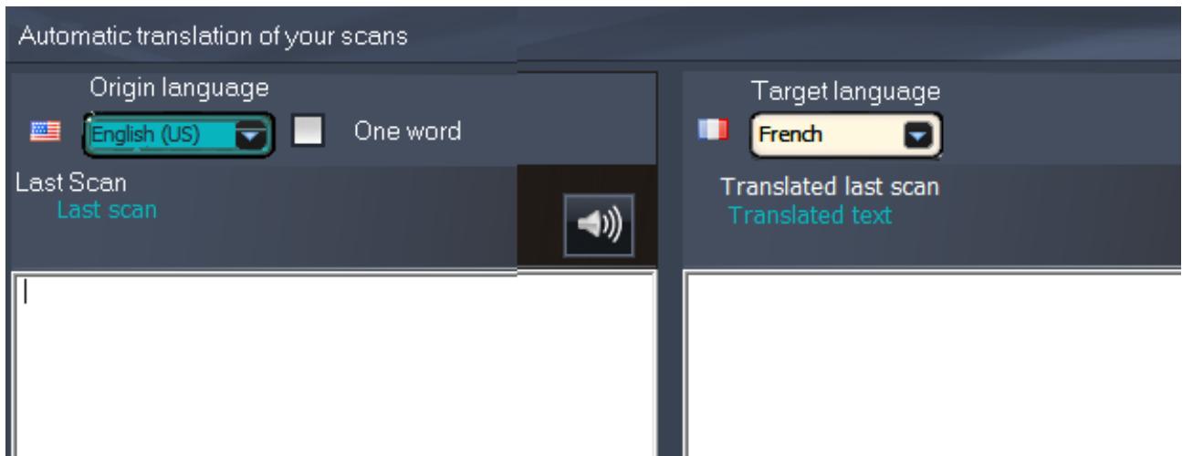IRIS PEN EXECUTIVE 7 - Traduction du texte dans l'interface irispenTM - 2