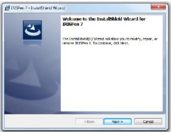 IRIS PEN EXECUTIVE 7 - Installation à partir du cd-rom : - 1