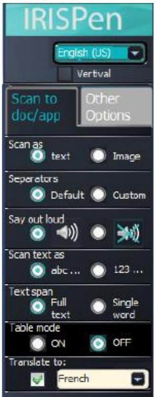 IRIS PEN EXECUTIVE 7 - Traduction directe du texte dans une application - 1