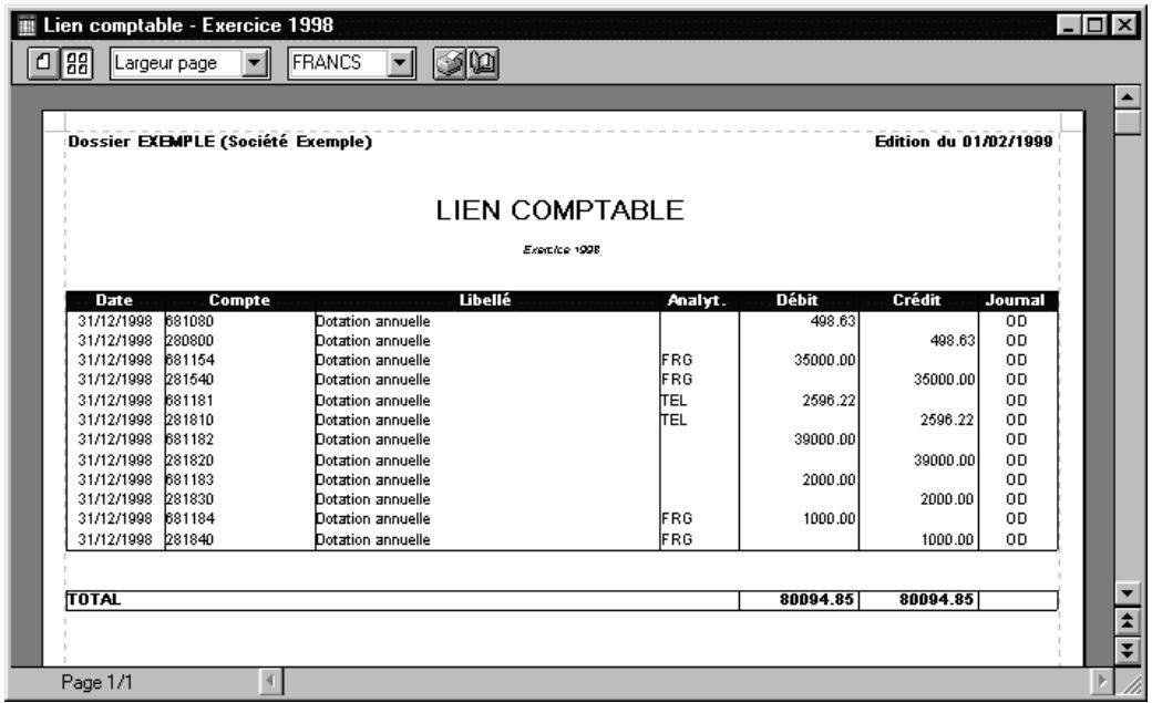 CIEL IMMOBILISATIONS - Le journal comptable - 2