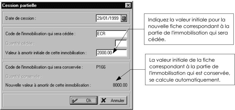 CIEL IMMOBILISATIONS - Cession partielle d'une immobilisation - 2