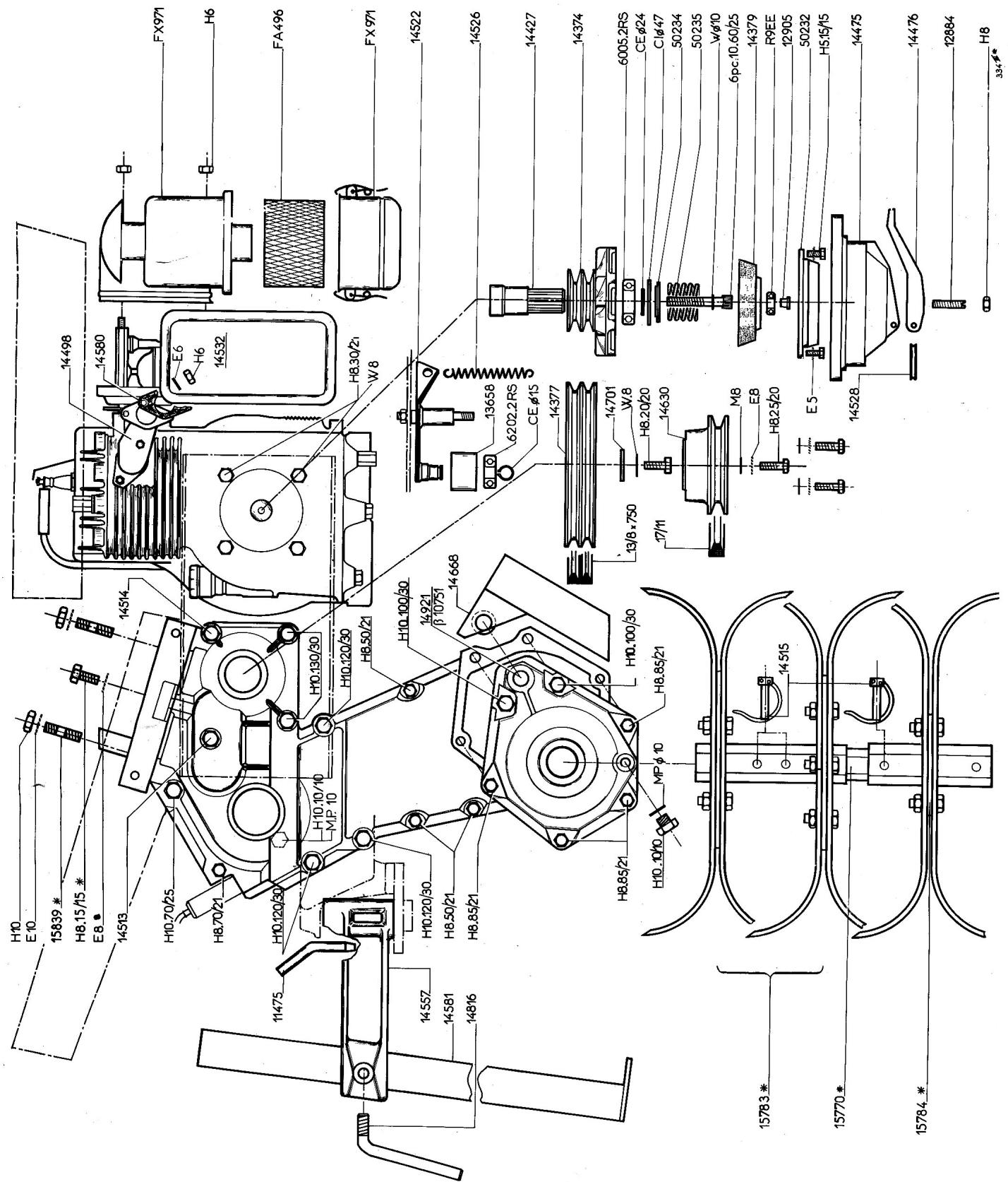 BOUYER MOTOCULTEUR TYPE 334 - Important : - 2