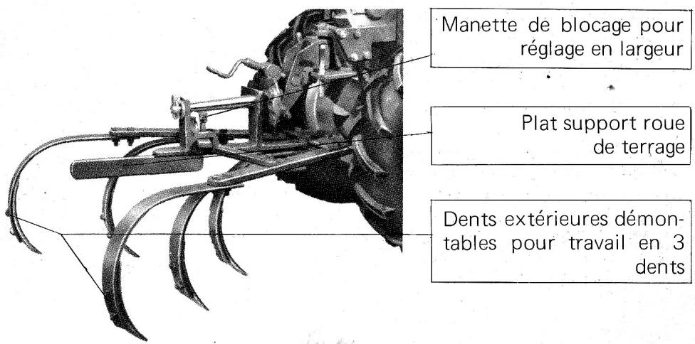 BOUYER MOTOCULTEUR TYPE 334 - Cultivateur à DENTS souples - 1
