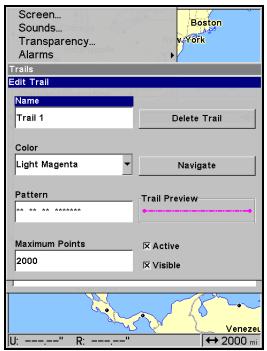 EAGLE FISHELITE 642C IGPS - Options des Tracés - 3