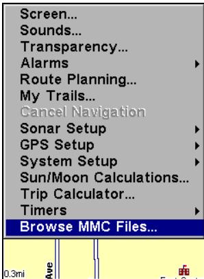 EAGLE FISHELITE 642C IGPS - Visualiser les Fichiers MMC et l'Espace Libre disponible - 1