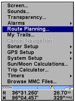 EAGLE FISHELITE 642C IGPS - Naviguer le long d'un Itinétaire - 1