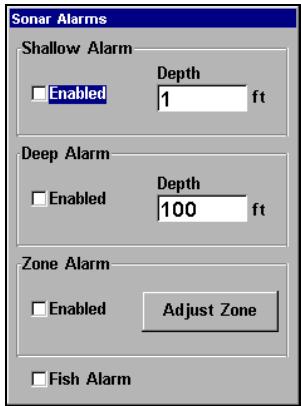EAGLE FISHELITE 642C IGPS - Alarmes de Profondeur - 2
