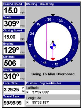 EAGLE FISHELITE 642C IGPS - Retourner au Point de Repère MOB - 2