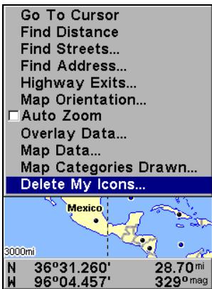 EAGLE FISHELITE 642C IGPS - Supprimer une Icone - 1