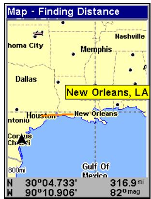 EAGLE FISHELITE 642C IGPS - Distance Séparant Notre Position Actuelle d'une Autre Position - 2