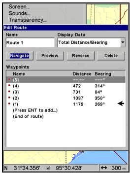 EAGLE FISHELITE 642C IGPS - Naviguer le long d'un Itinétaire en Sens Inverse - 3