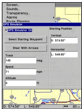 EAGLE FISHELITE 642C IGPS - Pour acceder au Simulateur GPS: - 2