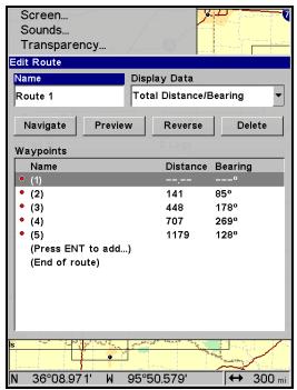 EAGLE FISHELITE 642C IGPS - Naviguer le long d'un Itinétaire en Sens Inverse - 1