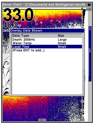 EAGLE FISHELITE 642C IGPS - Pour effacer des données de superposition: - 1