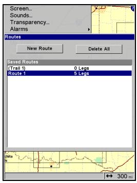 EAGLE FISHELITE 642C IGPS - Naviguer le long d'un Itinétaire - 2