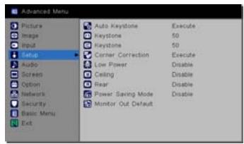 INFOCUS IN5122,  IN5124,  IN5314 - Menu INSTALLAT - 1